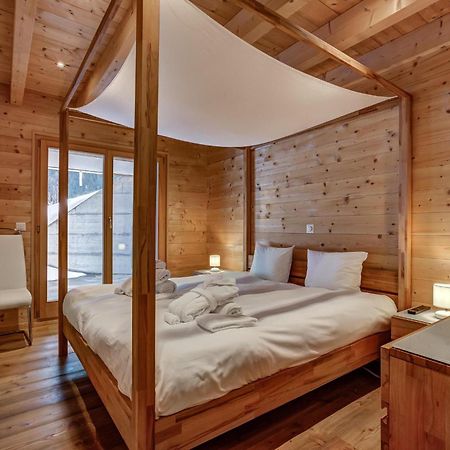 Chalet Flocon De Neige - Jacuzzi - Sauna La Tzoumaz Exterior foto