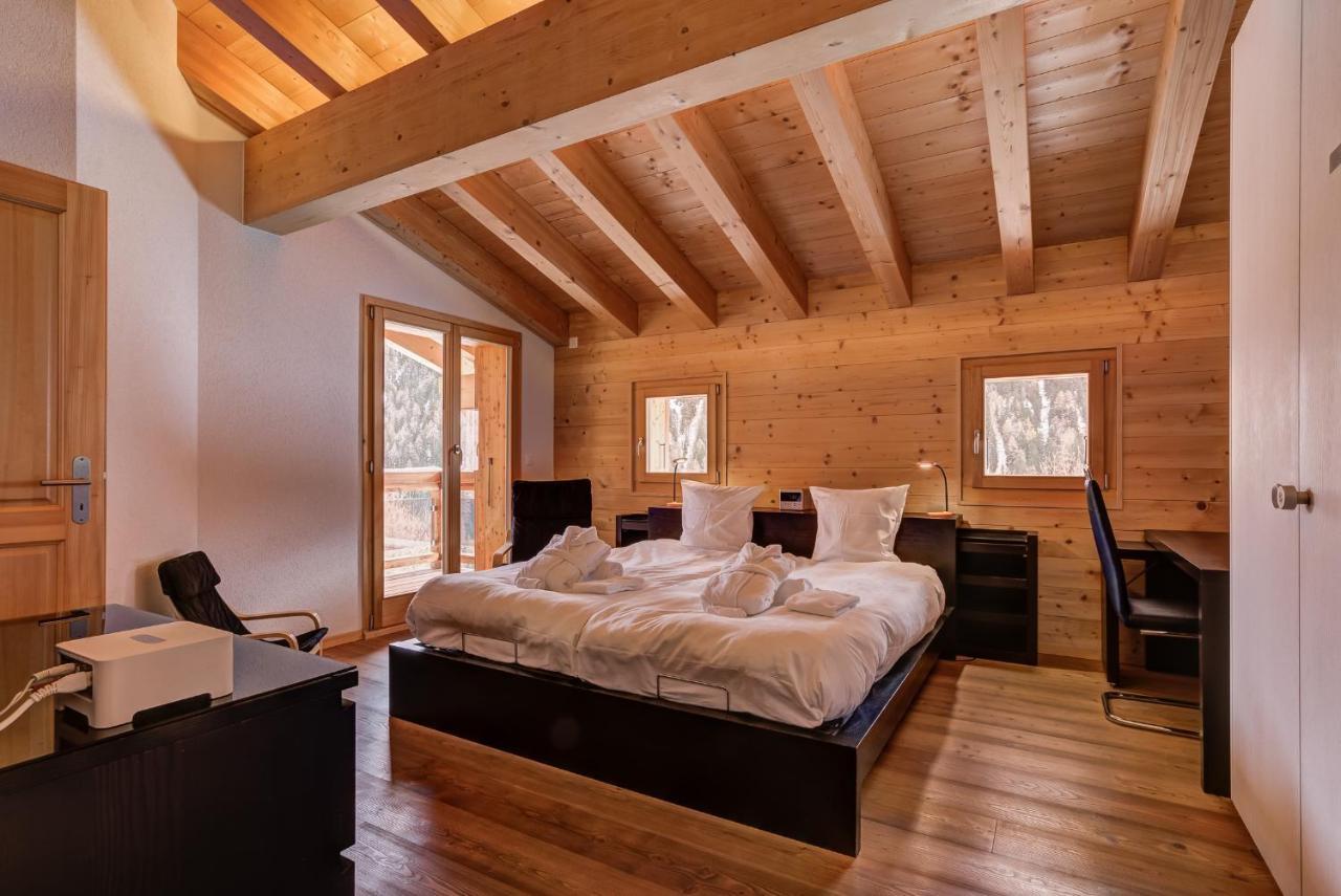 Chalet Flocon De Neige - Jacuzzi - Sauna La Tzoumaz Exterior foto