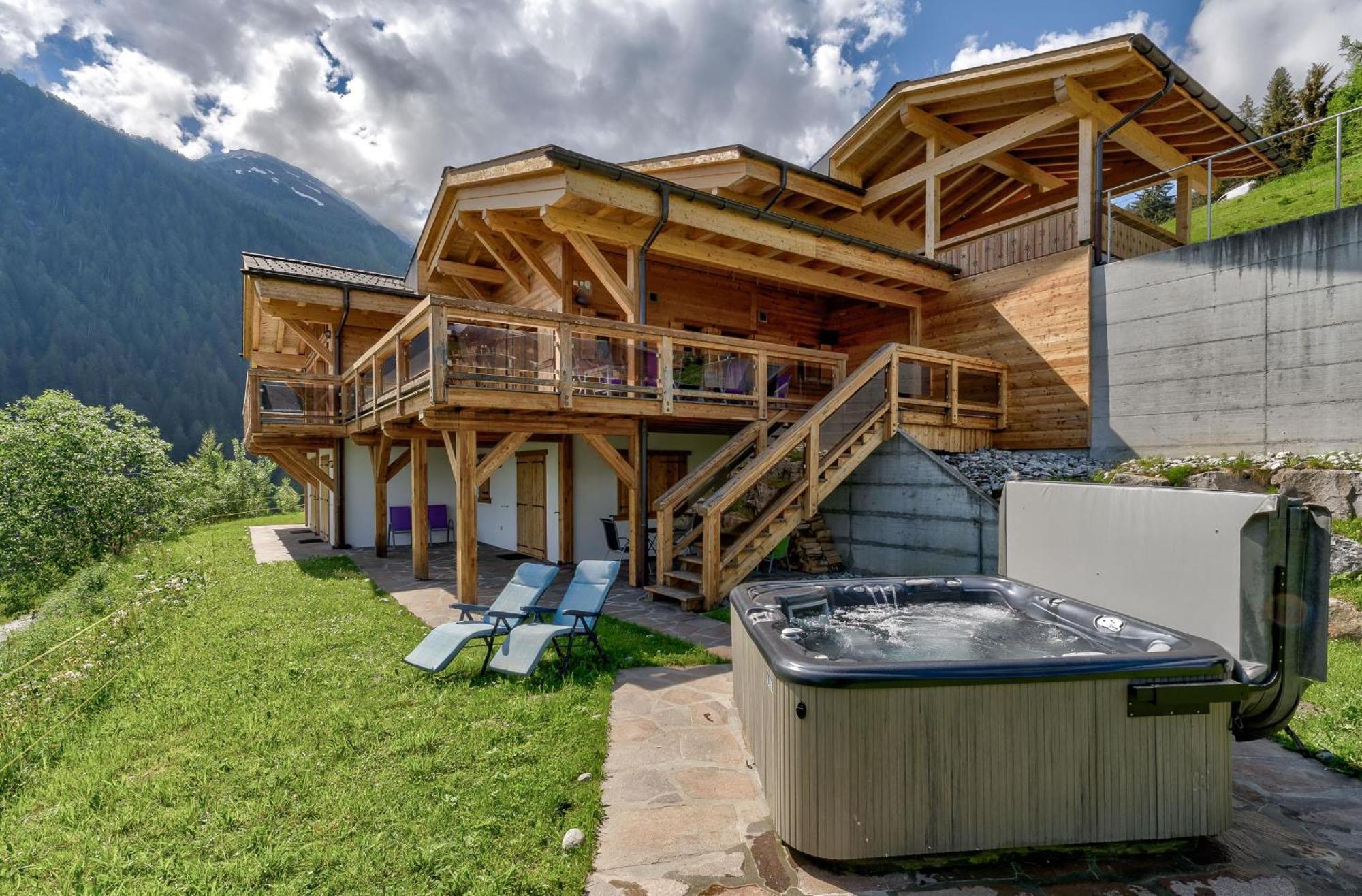 Chalet Flocon De Neige - Jacuzzi - Sauna La Tzoumaz Exterior foto