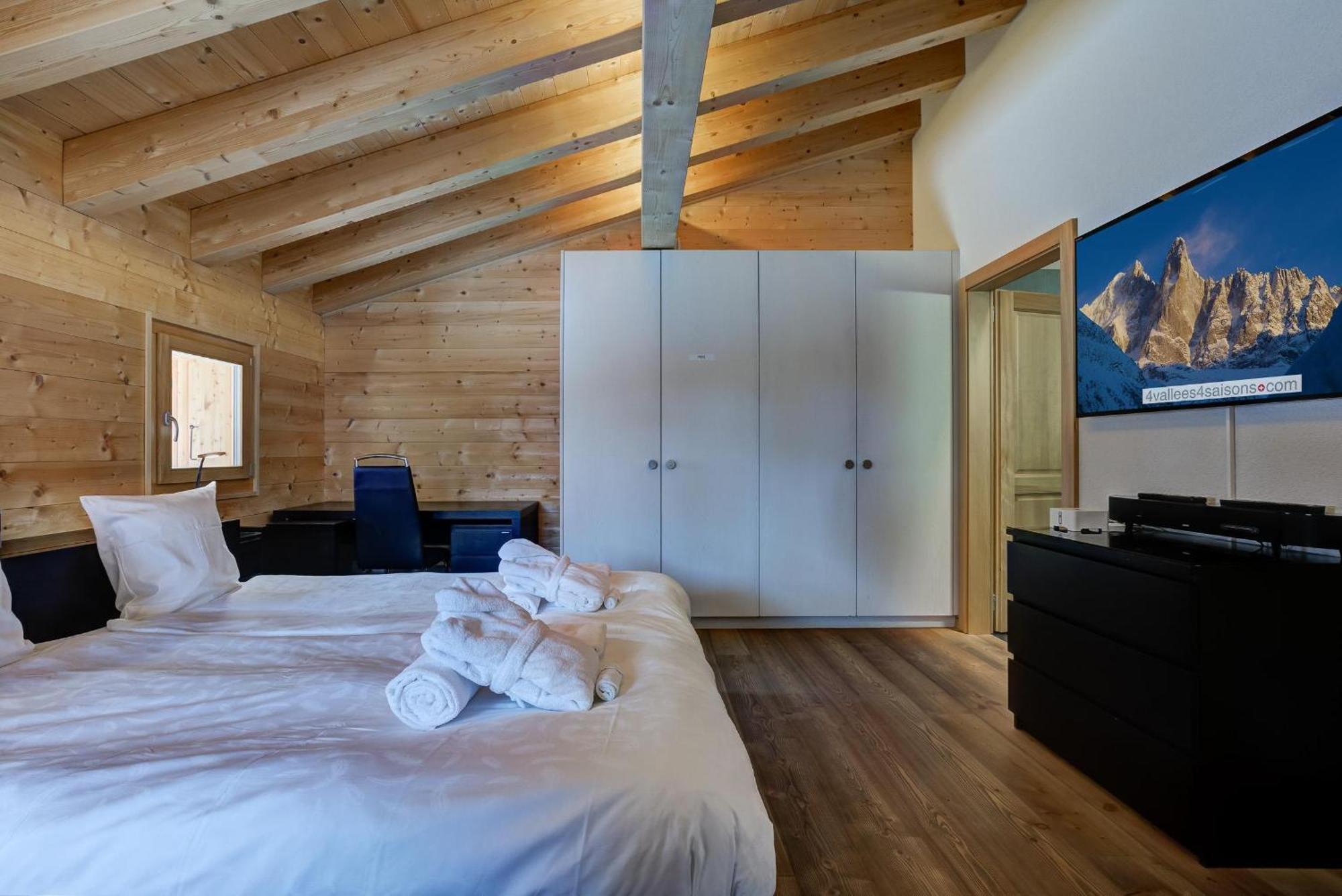 Chalet Flocon De Neige - Jacuzzi - Sauna La Tzoumaz Exterior foto